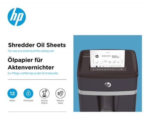 HP Arkusze olejowe do niszczarek 12 szt. - 2794988