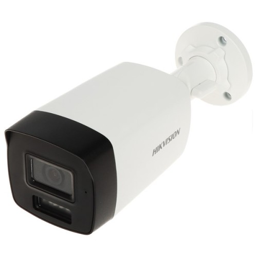 Hikvision DS-2CE17D0T-LFS(2.8mm) 2 MP kamera Bullet z inteligentnym hybrydowym oświetleniem i dźwiękiem, stałoogniskowa - 2795161