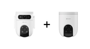 EZVIZ Zestaw Kamera IP do monitoringu H8c 4G 2K + Kamera obrotowa H9C WiFi 2K 2w1 (3MP+3MP)