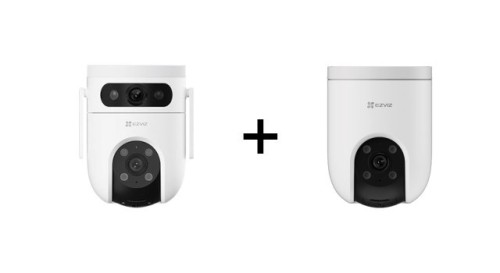 Ezviz H8c 4G 2K Kamera IP do monitoringu + Ezviz H9C WiFi Obrotowa 2K 2w1 (3MP+3MP) - 2795244