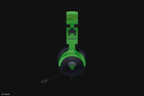 Zestaw słuchawkowy Razer Gaming Kraken V4 X przewodowe nauszne z mikrofonem edycja Minecraft - 2795595