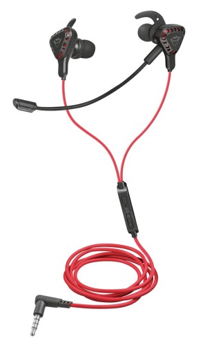 Słuchawki z mikrofonem TRUST GXT 408 Cobra czarno-czerwony (WYPRZEDAŻ) - 2795662