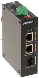 Dahua PFS3103-1GT1ET-60-V2 3-portowy bez zarządzania switch przemysłowy z 2 portami PoE