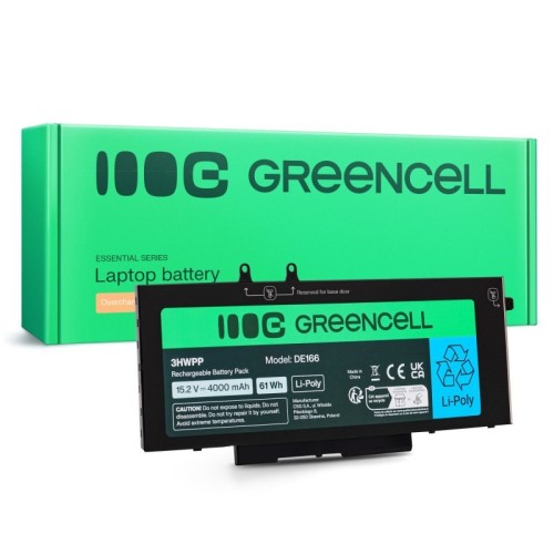 GREEN CELL BATERIA DE166 DO DELL 3HWPP LATITUDE 5400, 5401, 5410, 5411, 5500, 5501, 5510, 5511, 7591 4000MAH 15,2V - 2796772