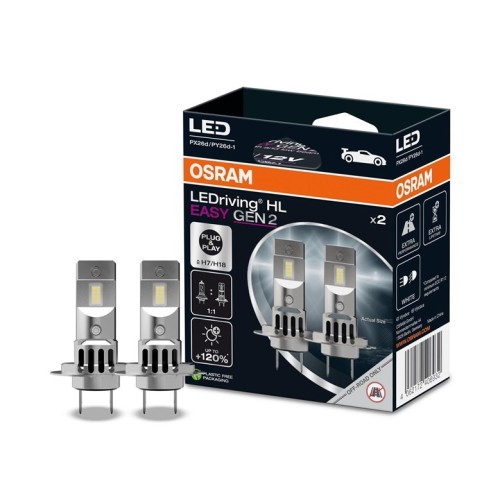 Żarówka LED (Zestaw 2szt.) H7 12V 16W PX26D/PY26D-1 bez homologacji drogowej Ultinon Essential LED gen2, biała 6500K - 2798315