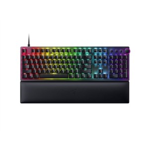 Optyczna klawiatura Razer do gier Huntsman V2 NORD, przewodowa, światło LED RGB, klawiatura numeryczna, klikający fioletowy przełącznik