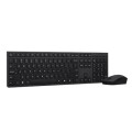 Lenovo Professional Bezprzewodowa ładowalna klawiatura i mysz combo | Zestaw klawiatury i myszy | Bezprzewodowy | Mysz w zestawie | Euro amerykańskie | Łączność Bluetooth | Szary - 2798475
