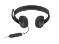 Przewodowy zestaw słuchawkowy VoIP Lenovo 5000 z mikrofonem, USB A/C, Czarny - 2798579