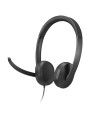 Przewodowy zestaw słuchawkowy VoIP Lenovo 5000 z mikrofonem, USB A/C, Czarny - 2798577