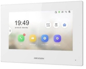 Monitor wideodomofonu Hikvision DS-KH6320Y-WTE2 w kolorze białym