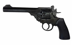 Rewolwer WEBLEY MKVI .455 Service kal.5,5 mm Diabolo łuski 6-strzał. lufa 6" CO2 Battlefield Ekp do17J (WYPRZEDAŻ)