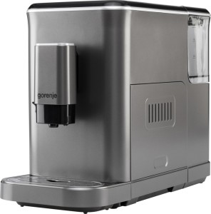 Gorenje Ekspres do kawy GFACM20S Ciśnienie pompy 20 bar, Odłączany spieniacz do mleka, Automatyczny, 1350 W, Stal nierdzewna