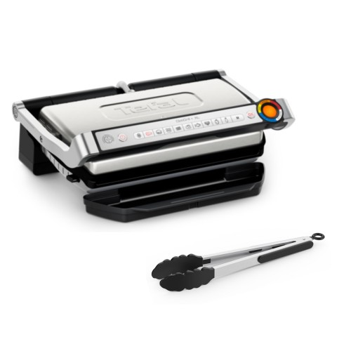 Grill elektryczny TEFAL, model GC728D10 o mocy 2000 W, wykonany ze stali nierdzewnej - 2793547