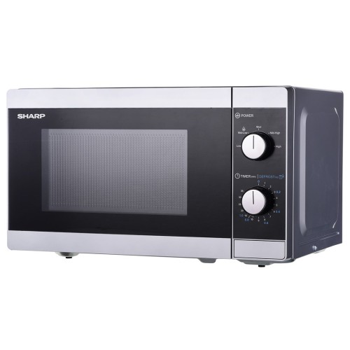 Kuchenka mikrofalowa SHARP YC-MS01E-S (800W; 20l; kolor srebrny) (WYPRZEDAŻ) - 2793590