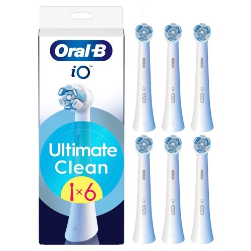 Oral-B Wymienne główki szczoteczki do zębów iO UltimateClean Głowy Dla dorosłych Liczba główek szczoteczki w zestawie: 6 Biały - 2800988