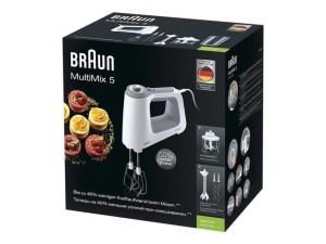 Mikser ręczny Braun MultiMix 5 HM5137WH 750W Szaro-Biały