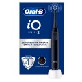 Elektryczna szczoteczka do zębów Oral-B iO2, z czujnikiem nacisku, akumulatorowa, dla dorosłych, 1 główka szczoteczki, 3 tryby szczotkowania, czarna - 2801950