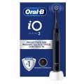 Elektryczna szczoteczka do zębów Oral-B iO2, z czujnikiem nacisku, akumulatorowa, dla dorosłych, 1 główka szczoteczki, 3 tryby szczotkowania, czarna - 2801949
