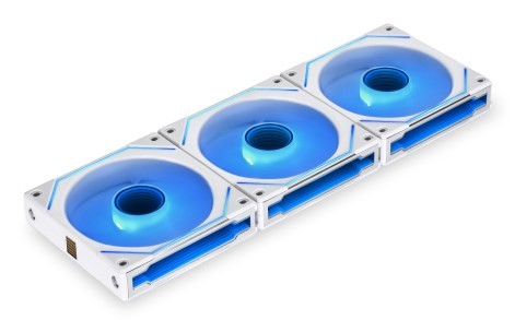 Wentylator Lian Li UNI FAN SL-INF 120 ARGB z odwróconymi łopatkami, 3-pak z kontrolerem - 120mm, biały - 2802897
