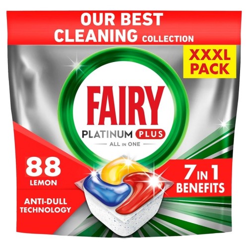 Fairy Platinum Plus All In One Lemon Indaploviu Tabletes, 88 vnt. - 2803017