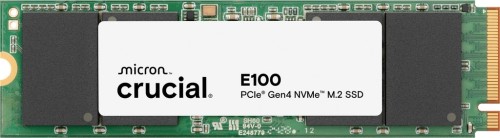Dysk SSD Crucial E100 NVMe, PCIe 4.0 M.2 Typ 2280, - 1 TB, luzem - 2803273