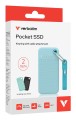 SSD 2TB Verbatim Pocket z dwoma pokrowcami czarnym i niebieskim polarnym - 2803295