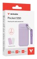 SSD 2TB Verbatim Pocket z dwoma pokrowcami biało-fioletowymi - 2803308