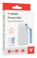 SSD 2TB Verbatim Pocket z dwoma pokrowcami biały i jasnoniebieski - 2803327