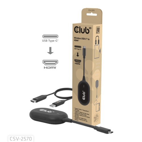 Adapter WRL USB-C na HDMI CSV-2570 Club3D - 2803768