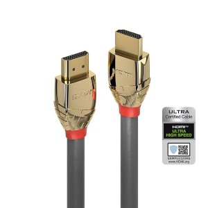 Kabel HDMI 2.1 LINDY Ultra High Speed M/M 5m szary/gold