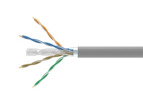 Wyposażenie Instalacyjne Kabel Cat6 F/UTP ECA 305.00m szary LSZH - 2803885
