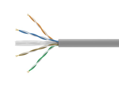 Wyposażenie Instalacji Kabel Cat6 U/UTP ECA 305,00m szare PVC - 2803892