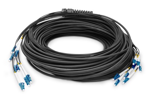 DIGITUS - Kabel rozgałęźny - LC/UPC jednomodowy (S) do LC/UPC jednomodowy (S) - 100.0m - Światłowód - 9/125 mikronów - G.657.A1/OS2 - Bezhalogenowy, wewnętrzny/zewnętrzny - 2803906
