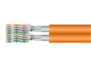 Wyposażenie Instalacyjne Kabel Cat7 Duplex S/FTP ECA 500.00m pomarańczowy LSZH