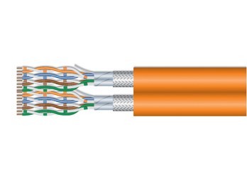 Wyposażenie Instalacyjne Kabel Cat7 Duplex S/FTP ECA 500.00m pomarańczowy LSZH - 2803973