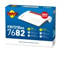 Router stołowy FRITZ! Box 7682, Wi-Fi 7 (802.11be), Dwuzakresowy (2,4 GHz / 5 GHz), Ethernet LAN, VDSL, Biały - 2804033