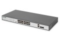Switch Fast Ethernet PoE z 16 portami PoE + 2 Combo, 250W budżetu PoE - 2804143