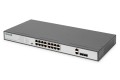 Switch Fast Ethernet PoE z 16 portami PoE + 2 Combo, 250W budżetu PoE - 2804139