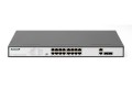 Switch Fast Ethernet PoE z 16 portami PoE + 2 Combo, 250W budżetu PoE - 2804141