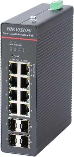 Switch Hikvision DS-3T1512HP-SI-8P4FKIT(75W) - 2804172