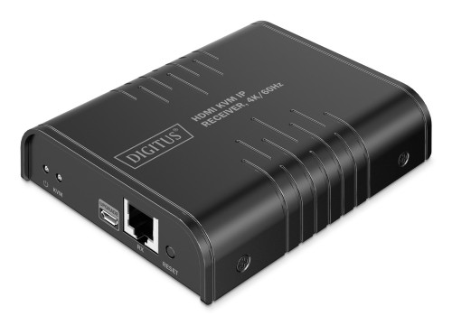Przedłużacz (extender) po skrętce kat.6 HDMI 4K/60Hz z KVM USB 2.0 przez IP 1G lub do 120m/200m - dodatkowy odbiornik do DS-55355 - 2804815