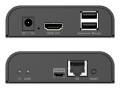 Przedłużacz (extender) po skrętce kat.6 HDMI 4K/60Hz z KVM USB 2.0 przez IP 1G lub do 120m/200m - dodatkowy odbiornik do DS-55355 - 2804817