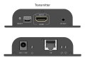 Przedłużacz (extender) po skrętce kat.6 HDMI 4K/60Hz przez IP 1G lub do 120m/200m, max. 253 odbiorniki, sterowanie IR - zestaw - 2804823