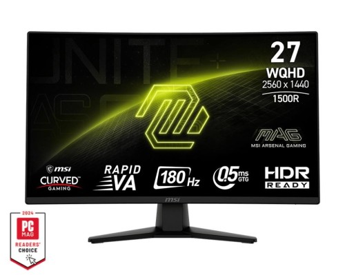MSI MAG 274CQF Zakrzywiony gamingowy monitor TFT 27" WQHD VA 180Hz 0.5ms - 2805827
