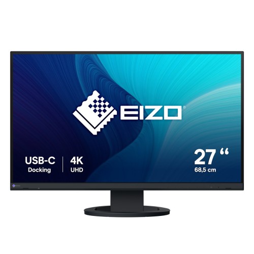 Monitor EIZO FlexScan EV2740S-BK - monitor LCD IPS 27", 4K UHD 3840 x 2160 (16:9), złącza USB-C (czarny) - 2806626