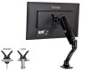 Uchwyt do monitora IIYAMA DS3001C-B1, montaż biurkowy, do pojedynczego monitora 10-27 cali, regulacja wysokości, sprężyna gazowa, VESA 75x75/100x100, udźwig 1-5kg - 2806671