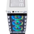 CORSAIR iCUE 465X RGB - Wieża - ATX - Panel boczny z okienkiem (szkło hartowane) - Bez zasilacza (ATX) - Biały - USB/Audio (CC-9011189-WW) - 2807216