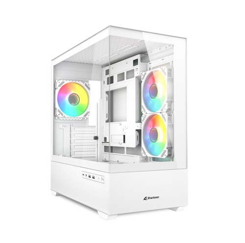 Etui do komputera Sharkoon MK6 RGB Micro-ATX 1xGlass białe - 2807374