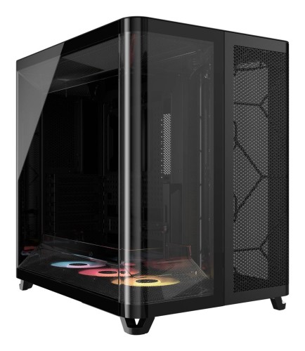 Obudowa komputera Corsair AIR 5400 RS-R ARGB, Midi Tower, Szkło hartowane, RGB - czarne, 3x wentylatory 120 mm w zestawie - 2807498
