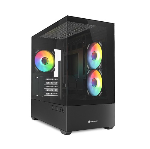 Etui Sharkoon MK6 RGB Micro-ATX 1xGlass Czarne - 2807559